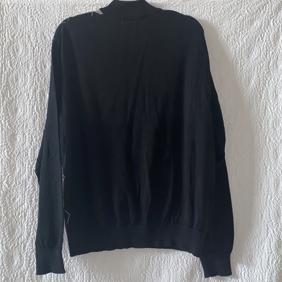 Greg Norman Men's Argyle Quarter Zip Long Sleeve Golf Modal Fabric Sweater - Picture 5 of 8